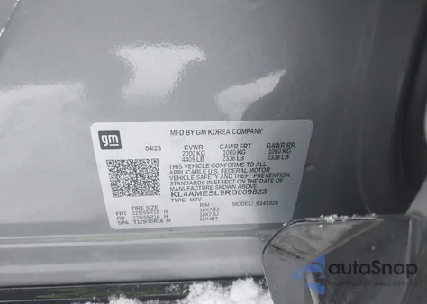 2024 Buick Encore Gx Sport Touring Awd z USA, uszkodzony, nr VIN KL4AMESL9RB009823